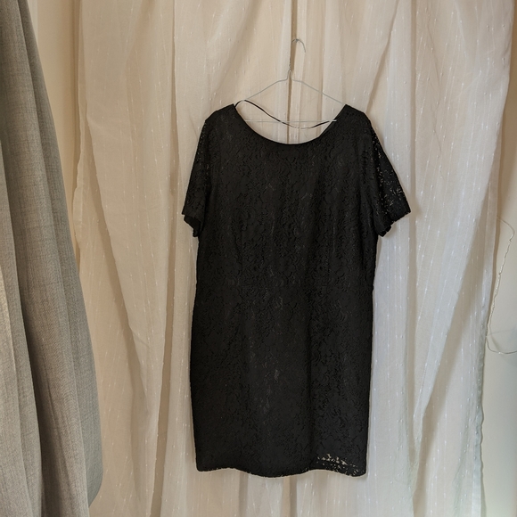 NEW Joe Fresh Black Lace Dress, Sz. 16W - Picture 1 of 3